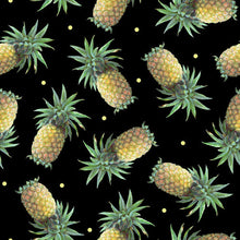 Load image into Gallery viewer, Blank Quilting Fruit For Thought Pineapples Black Digital 1885-99 - Little Turtle Cottage