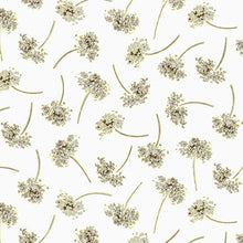 Load image into Gallery viewer, Fall Potpourri by Henry Glass Metallic Tossed Sprig Gray 236M-33, by the yard