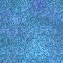 Load image into Gallery viewer, Resplendent Blue Paisley Tonal 8JYO-2 by Jason Yenter - Little Turtle Cottage
