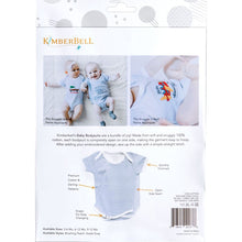 Load image into Gallery viewer, Kimberbell Baby Bodysuit set of 2, Grey or Peach, Ready for Applique or Embroidery of your design