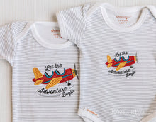 Load image into Gallery viewer, Kimberbell Baby Bodysuit set of 2, Grey or Peach, Ready for Applique or Embroidery of your design