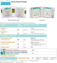 Load image into Gallery viewer, Kimberbell Fill In The Blank Bunny Busket March 2021 KIDFB103