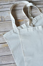 Load image into Gallery viewer, Kimberbell Fill In The Blank Canvas Tote Blank + FREE embroidery Design - March "Bunny Busket"