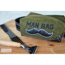 Load image into Gallery viewer, Kimberbell Fill In The Blank "Man Bag" Felt Zipper Pouch Blank + Free embroidery Design, May