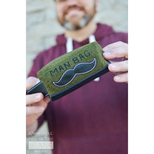 Load image into Gallery viewer, Kimberbell Fill In The Blank "Man Bag" Felt Zipper Pouch Blank + Free embroidery Design, May