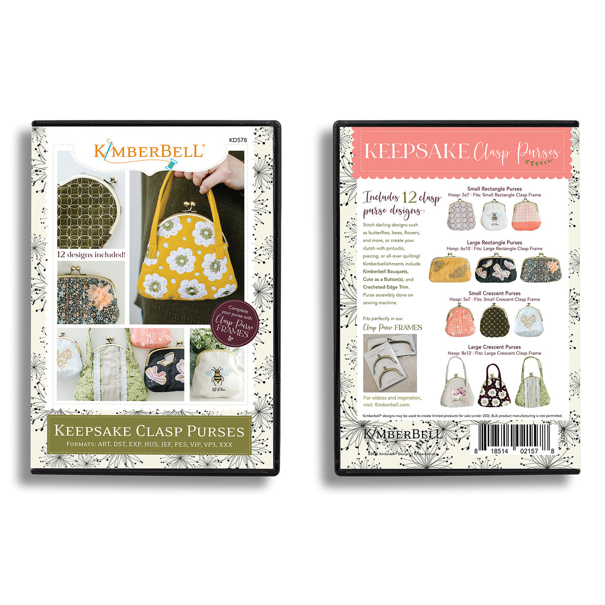 Kimberbell Embellishment Kit Luck O' The Gnome(30 Pcs): Includes Spring Has  Sprung Buttons KDKB186, Applique Glitter, Leather, Pair with Machine