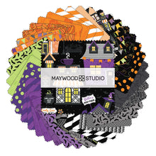 Load image into Gallery viewer, Maywood Studio Hometown Halloween 5" Square Charms - Little Turtle Cottage