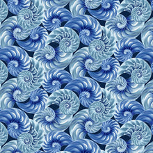 Load image into Gallery viewer, Blank Quilting Natural Beauties-Sea Shell Blue 1797-75 - Little Turtle Cottage