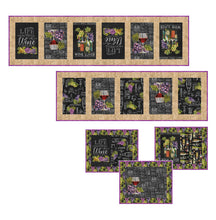 Load image into Gallery viewer, Life Happens Wine Helps by Northcott Chalk Board Words 24566-99, by the yard
