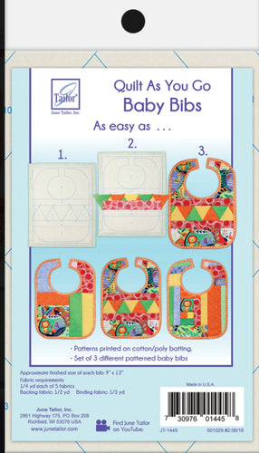 Quilt As You Go Baby Bibs JT-1445