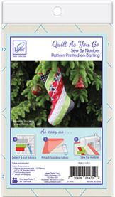 Quilt As You Go Holiday Stocking Striped JT-1470