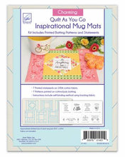 Load image into Gallery viewer, Quilt As You Go Inspirational Mug Mats Charming JT-1451