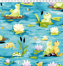 Load image into Gallery viewer, Paul&#39;s Pond by Susybee for Clothworks Allover SB20408-950, by the Yard
