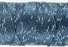 Load image into Gallery viewer, Dazzle Thread Rayon Metallic -Majolica Blue 8wt 50yd SSDZS-3116 - Little Turtle Cottage