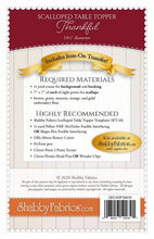 Load image into Gallery viewer, Scalloped Table Topper Thankful Pattern & Iron On Transfer SF50039 - Little Turtle Cottage