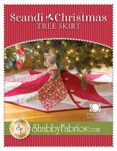 Load image into Gallery viewer, Scandi Christmas Tree Skirt Pattern | Little Turtle Cottage
