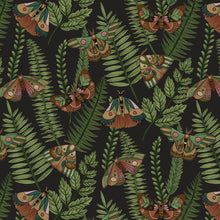 Load image into Gallery viewer, Dark Forest by Studio E Moths and Ferns 6271-39 - Little Turtle Cottage
