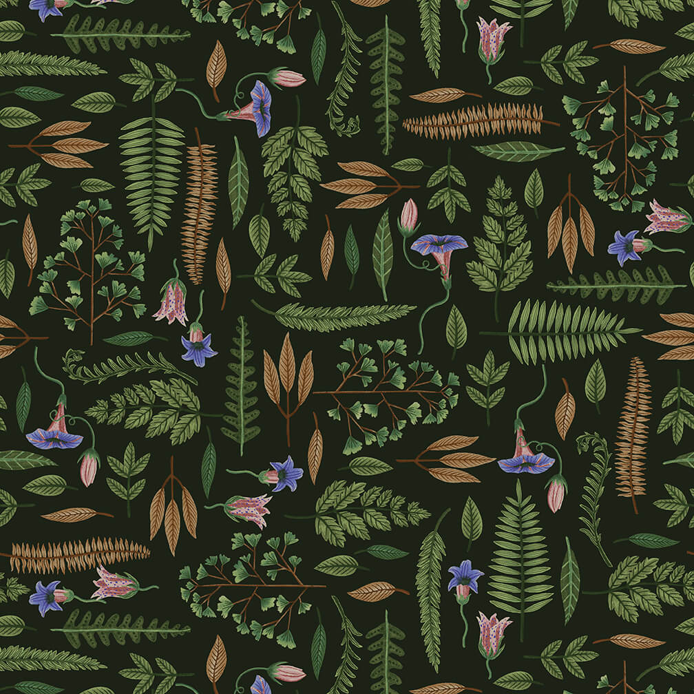 Dark Forest by Studio E Leaves 6273-69 - Little Turtle Cottage