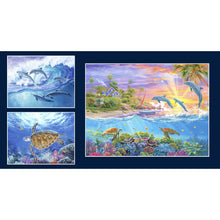 Load image into Gallery viewer, Weekend in Paradise Dolphin Turtle Panel WPAR 4580 PA P&B Textiles - Little Turtle Cottage