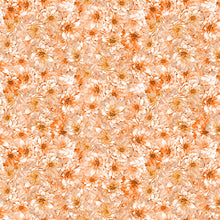 Load image into Gallery viewer, Tina's Garden Packed Tonal Dahlias Light Orange by Clothworks Y3680-35 - Little Turtle Cottage