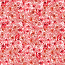 Load image into Gallery viewer, Tina&#39;s Garden Packed Tonal Dahlias Dark Coral by Clothworks Y3680-40 - Little Turtle Cottage
