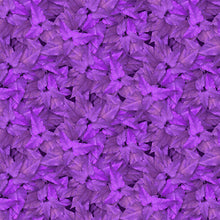Load image into Gallery viewer, Tina's Garden Packed Tonal Leaves Dark Purple by Clothworks Y3681-28 - Little Turtle Cottage
