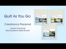 Load and play video in Gallery viewer, June Taylor &quot;Quilt As You Go&quot; Placemats, Set of 6 - Casablanca JT-1412
