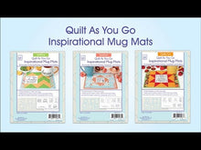 Load and play video in Gallery viewer, June Tailor "Quilt As You Go" Inspirational Mug Mats - Charming JT-1451