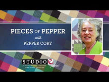 Load and play video in Gallery viewer, Peppered Cotton by Studio E Ginkgo Gold E-PEPPR-E-27-SOL, by the yard