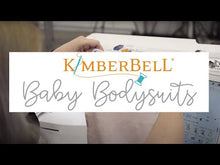 Load and play video in Gallery viewer, Kimberbell Baby Bodysuit set of 2, Grey or Peach, Ready for Applique or Embroidery of your design