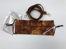 Load image into Gallery viewer, mask 4 layer pleated brown marble