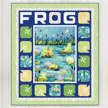 Load image into Gallery viewer, Paul's Pond by Susybee for Clothworks 36" Quilt Panel SB20405-780, by the Panel