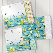 Load image into Gallery viewer, Paul's Pond by Susybee for Clothworks Double Border SB20407-930, by the Yard