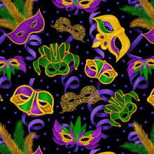Load image into Gallery viewer, Mardi Gras by Henry Glass Tossed Masks 1080-95, Little Turtle Cottage
