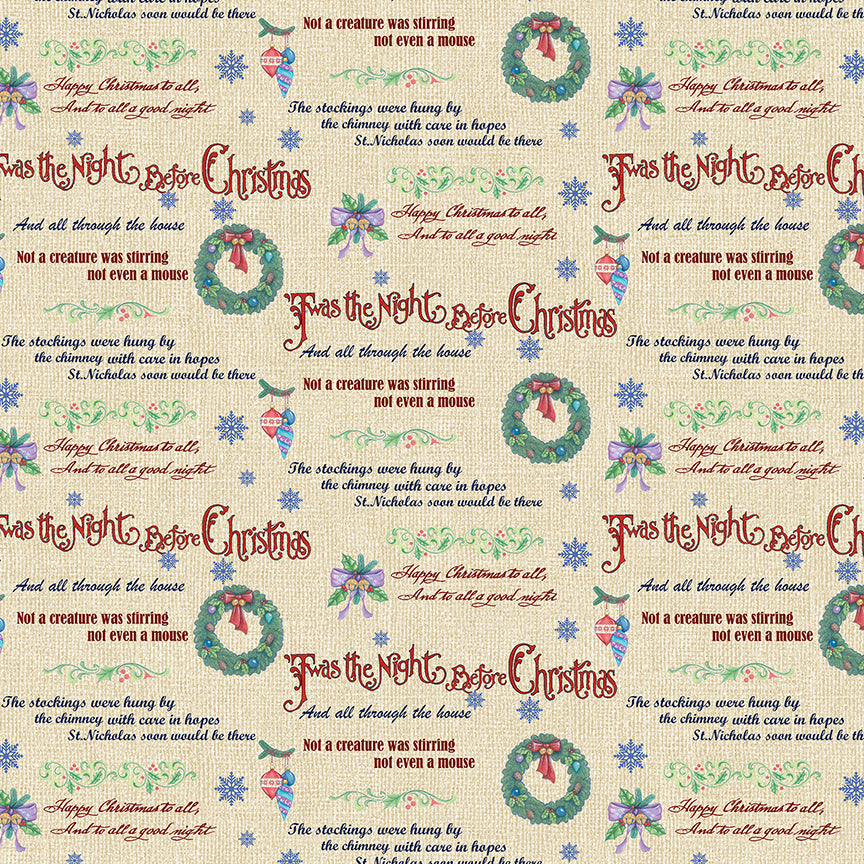 The Night Before Christmas from Benartex | Little Turtle Cottage