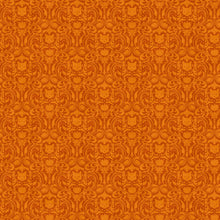 Load image into Gallery viewer, Northcott Hallow&#39;s Eve Damask Orange 27091-54, Little Turtle Cottage
