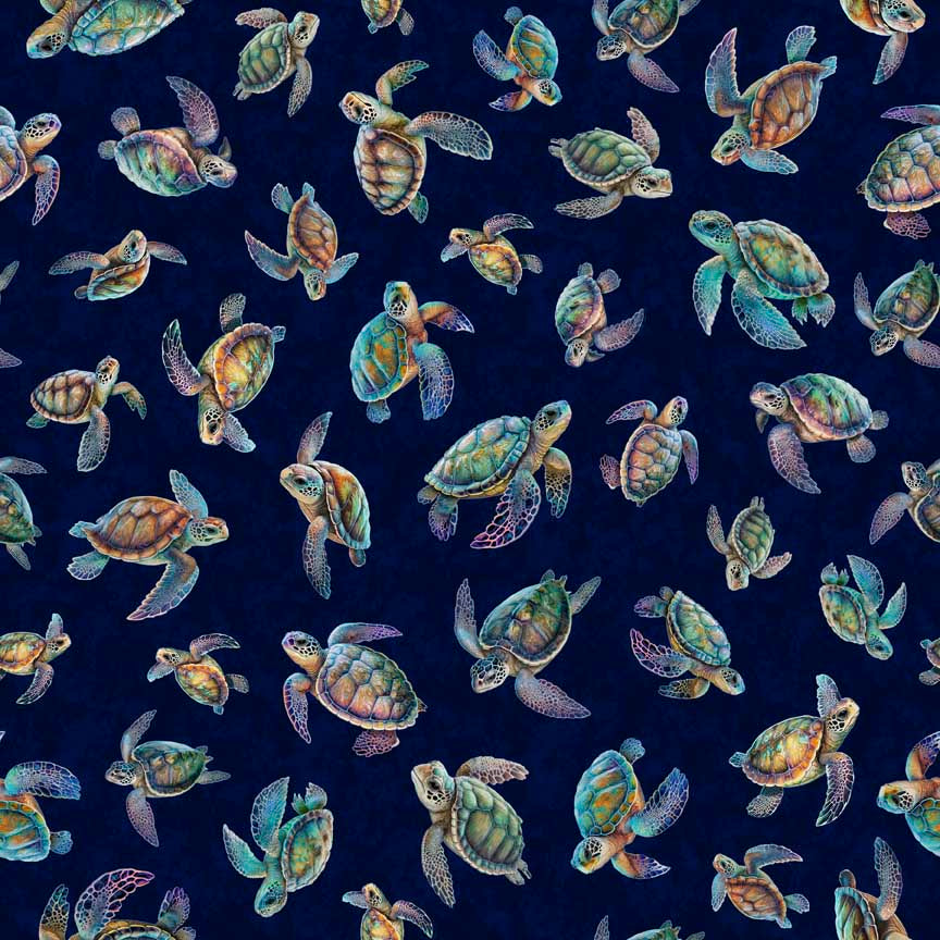 Endless Blues by QT Fabrics, Little Turtle Cottage