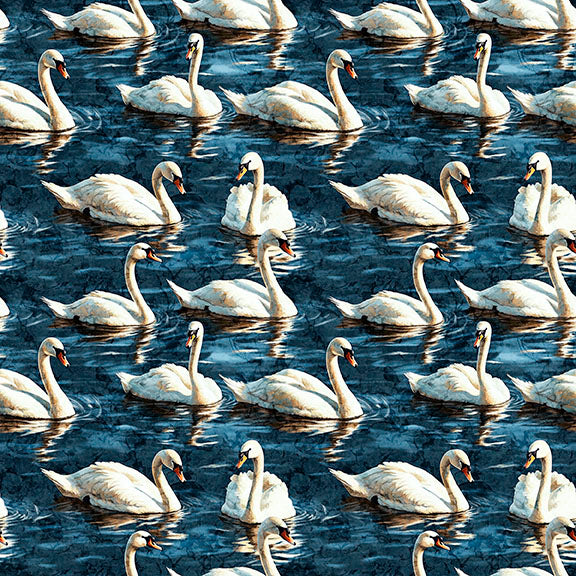 Swan Song by QT Fabrics, Little Turtle Cottage