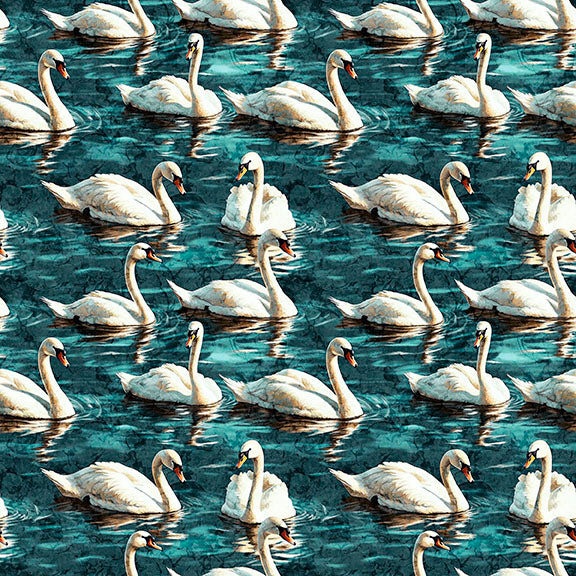 Swan Song by QT Fabrics, Little Turtle Cottage