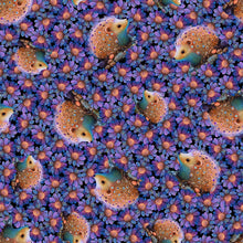 Load image into Gallery viewer, NIGHT GARDEN DIGITAL from Blank Quilting, Hedgehogs 3551-55, Little Turtle Cottage
