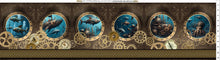 Load image into Gallery viewer, COMING SOON! Pre-Order Now. Steampunk Menagerie by Jason Yenter, Border Stripe Panel 3ST-1, by the panel
