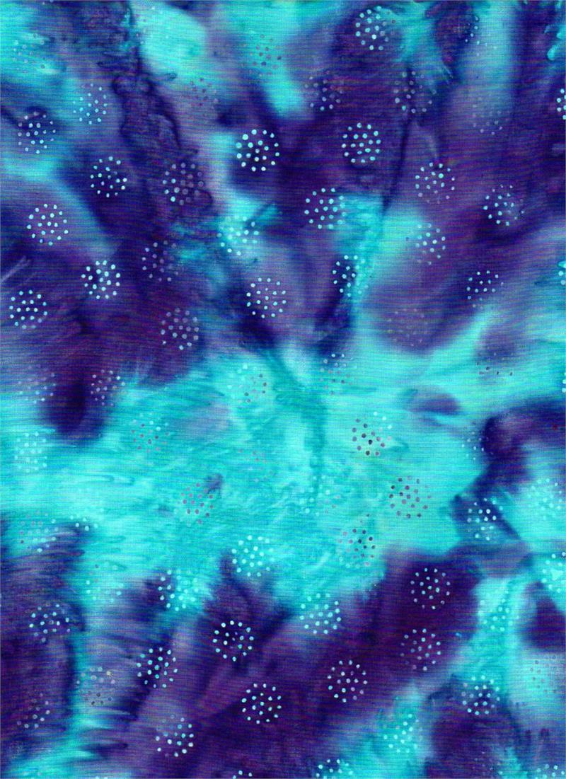 Batik Textiles Serendipity Purple/Aqua Dot Circles 4508, by the yard