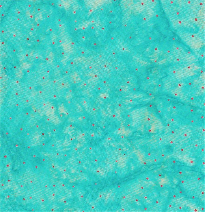 Batik Textiles Bahari Turquoise Dot Blender Winter Collection 5407, by the yard