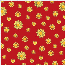 Load image into Gallery viewer, Whoa Girl! Bandana Dots Red/Yellow by Loralie Designs® 692-321, by the yard

