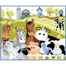 Load image into Gallery viewer, Barnyard Blues by SusyBee® for Clothworks, Little Turtle Cottage
