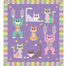 Load image into Gallery viewer, COMING SOON! Pre-Order Now. Tabby Road Deja Vu Minky by Tula Pink, Fur Ball Technomint MKTP001, by the yard
