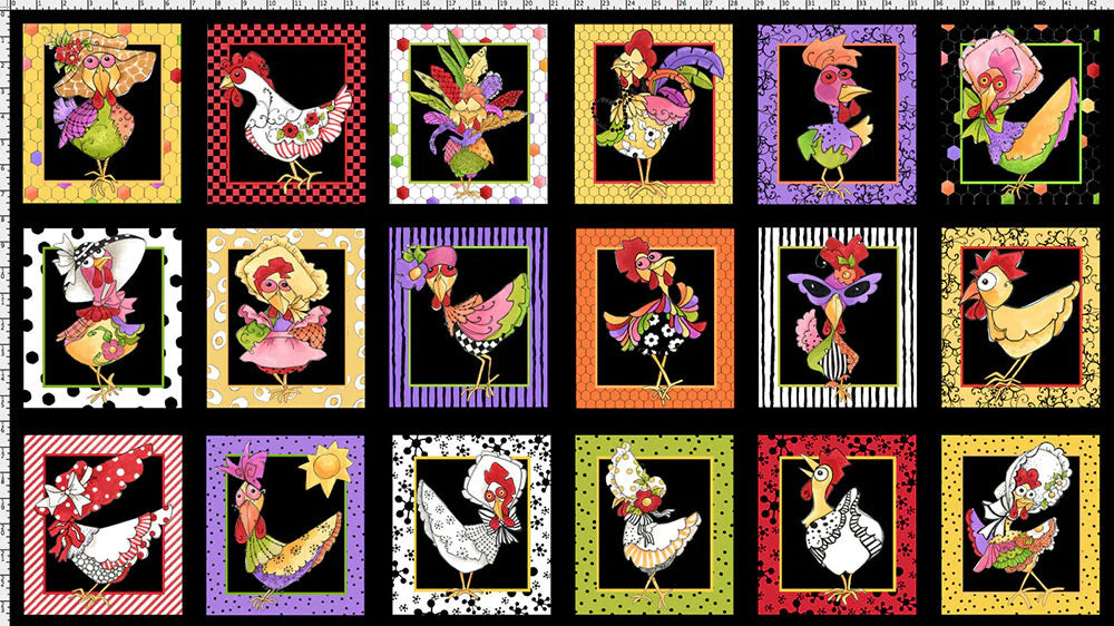 Chicken Chique, Portrait by Loralie Designs® 692-223, by the panel