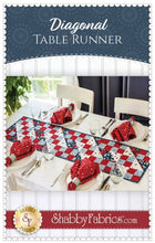 Load image into Gallery viewer, Diagonal Table Runner Pattern, Little Turtle Cottage
