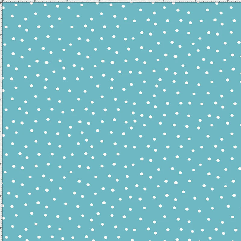 Dinky Dots, Turquoise/White by Loralie Designs® 691-841, by the yard