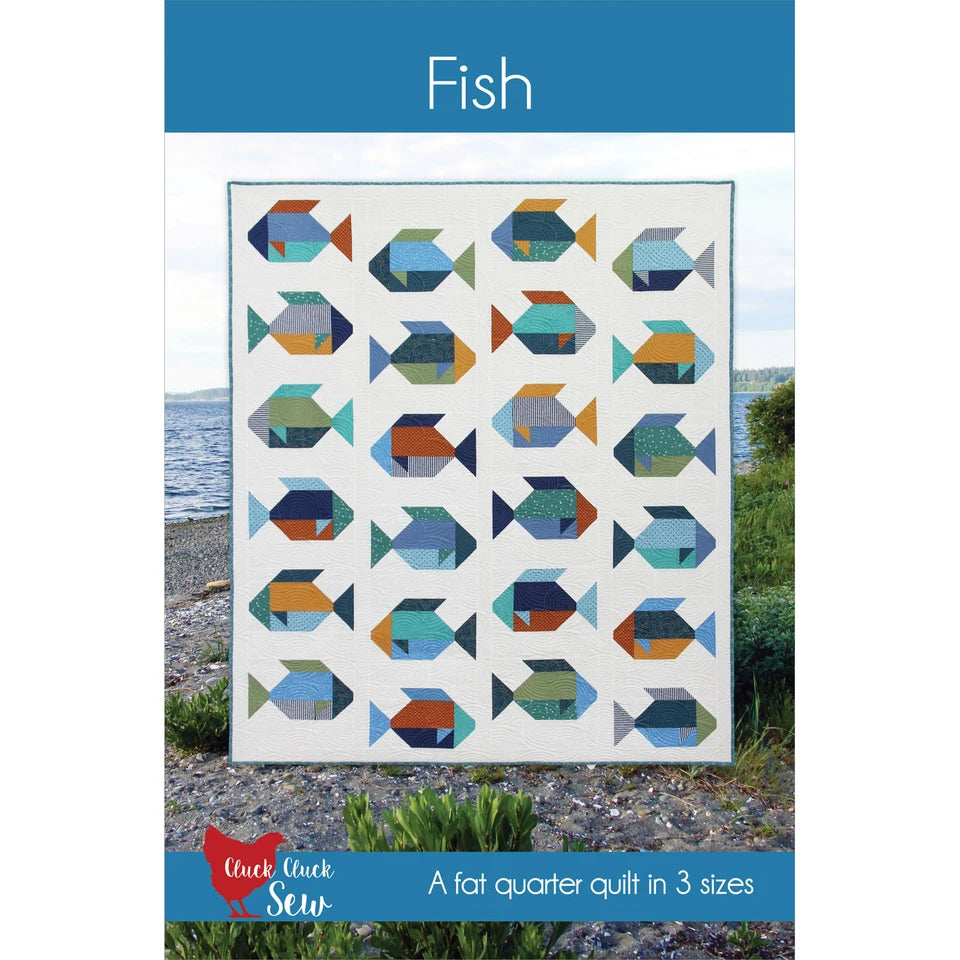 Fish Quilt Pattern 229 | Little Turtle Cottage